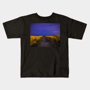 The Starry Path to Good Harbor Beach in Gloucester, MA Kids T-Shirt